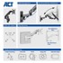 ACT Zidni nosač za monitor AC8310, 17"-27", plinska opruga, crni